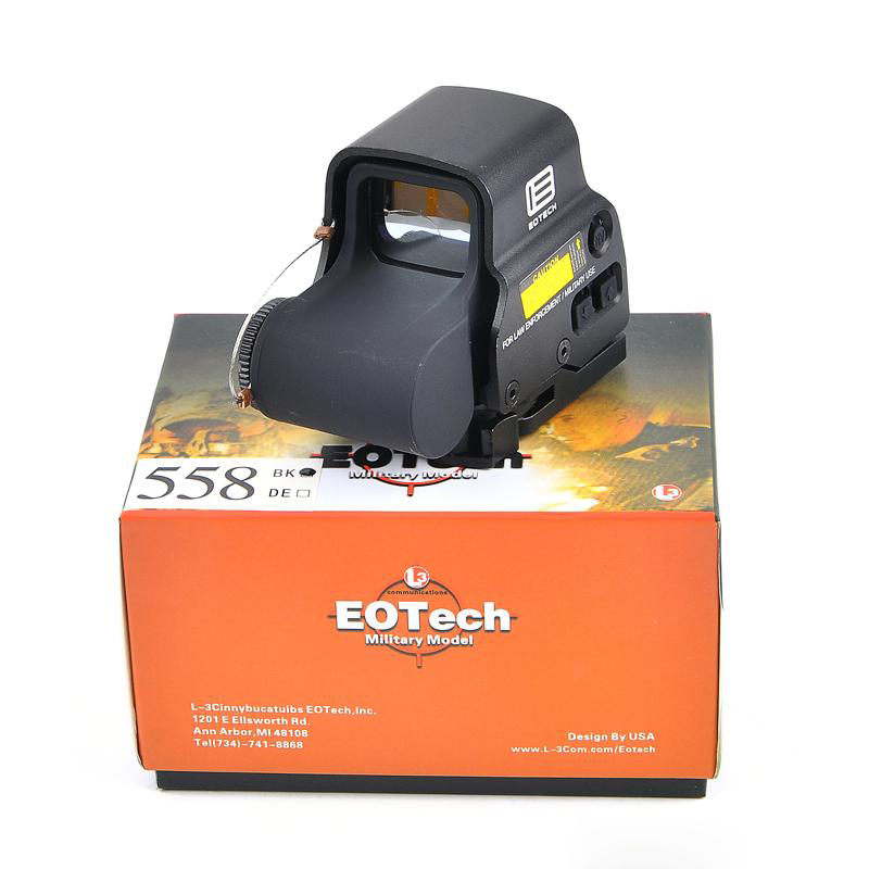 NEW 558 Holographic Red Green Dot Sight Tactical Rifle Scope BK